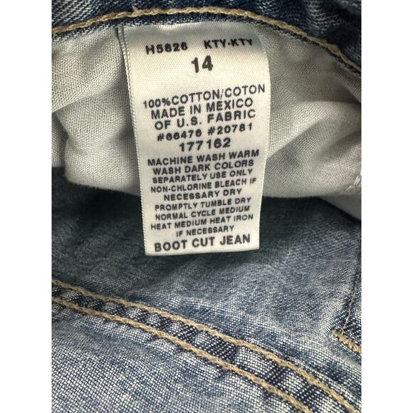 Tommy Hilfiger blue boot cut vintage jeans size 14 - Picture 4 of 11